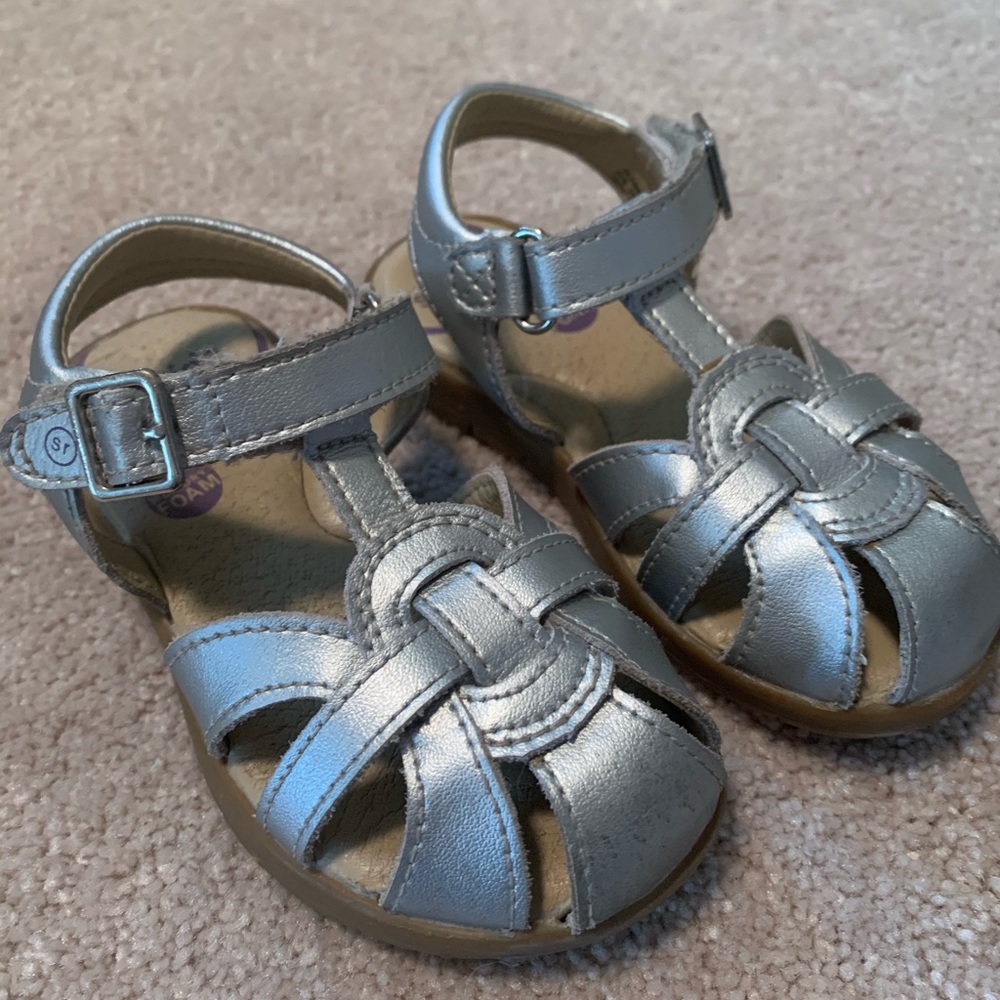 Stride Rite silver sandals